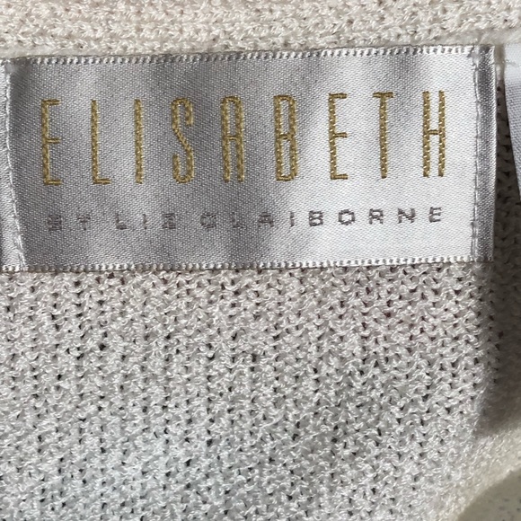 Cream and Gold Star Accent Acrylic Sweater - Picture 6 of 8